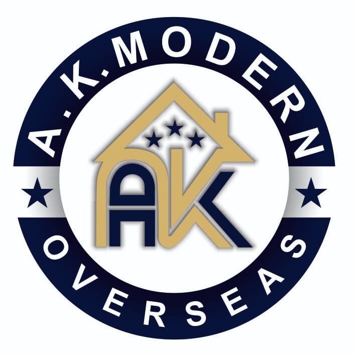 AK modern overseas logo